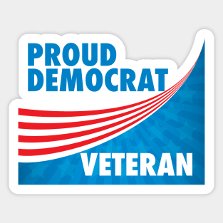 Proud Democrat Veteran Sticker